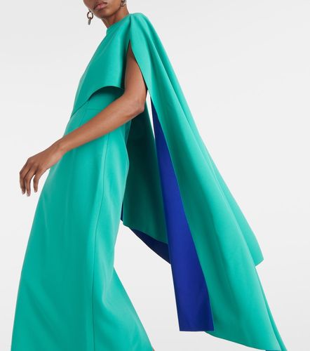 Robe longue Demetria en crêpe à cape - Roksanda - Modalova