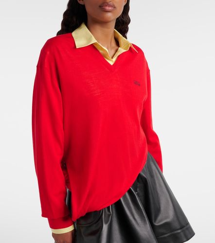 Pull Double L asymétrique en laine - Loewe - Modalova