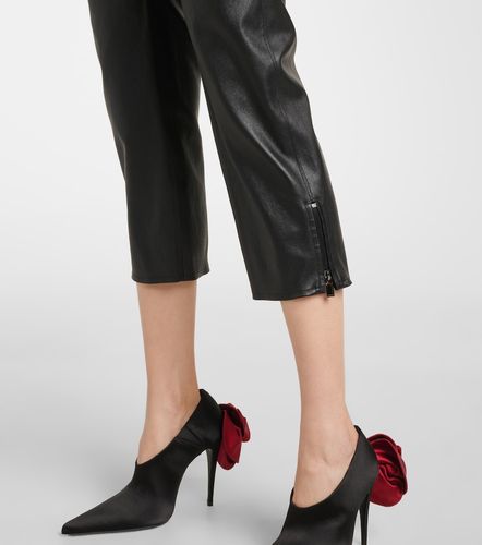 Pantalon à taille basse en cuir - Magda Butrym - Modalova