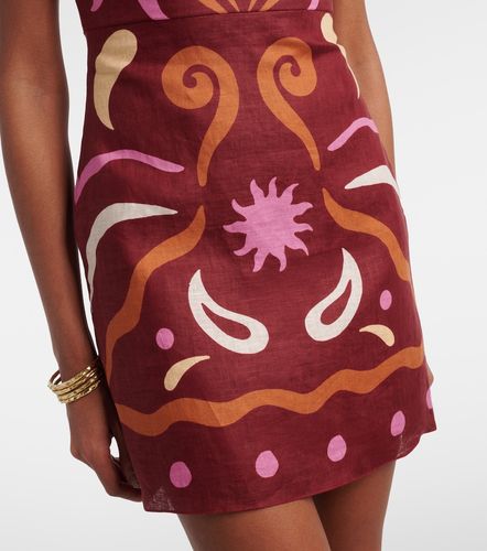 Robe Lucca imprimée en lin - Cala de la Cruz - Modalova