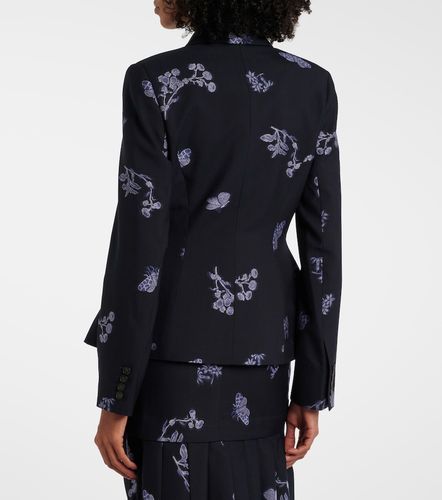 Blazer en jacquard de laine et coton - Erdem - Modalova