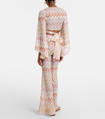Pantalon évasé Zigzag en lamé - Missoni - Modalova