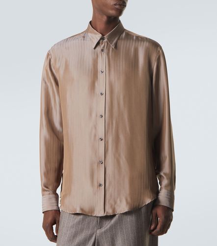 Chemise en viscose et soie mélangées - Giorgio Armani - Modalova