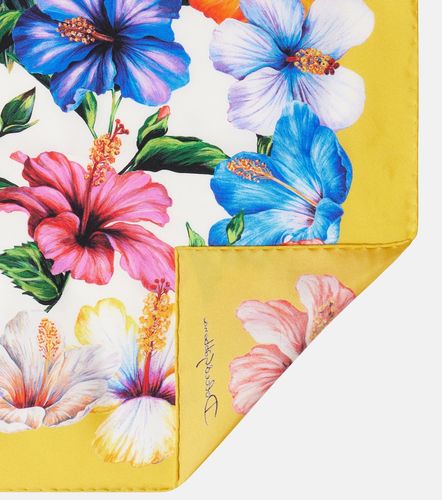 Foulard en soie à fleurs - Dolce&Gabbana - Modalova