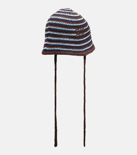 Miu Miu Bonnet rayé en coton - Miu Miu - Modalova