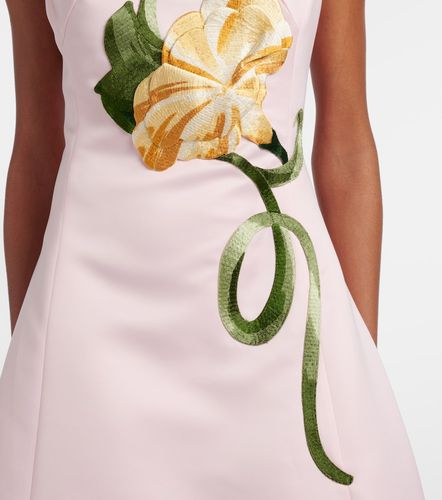 Robe de cocktail à appliqués floraux - Leo Lin - Modalova