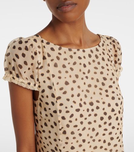 Robe Priscilla en soie à imprimé animalier - Posse - Modalova