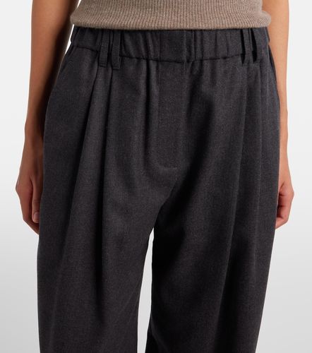 Pantalon ample en laine vierge - Brunello Cucinelli - Modalova