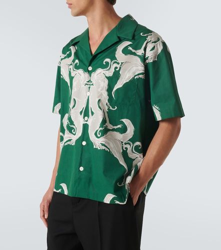 Chemise de bowling en coton à imprimé - Valentino - Modalova
