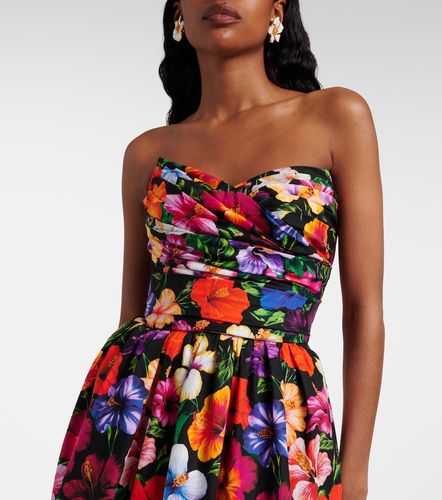 Robe en coton à fleurs - Dolce&Gabbana - Modalova