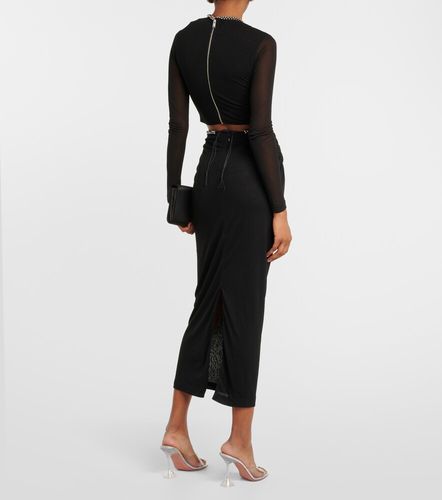 Jupe midi en jersey à découpes - Dion Lee - Modalova