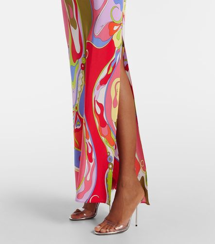 Robe longue Orchidee en crêpe de soie - Pucci - Modalova