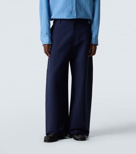 Pantalon ample à taille mi-haute en satin de coton - Acne Studios - Modalova