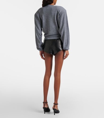 Short Micro en cuir à taille haute - Magda Butrym - Modalova