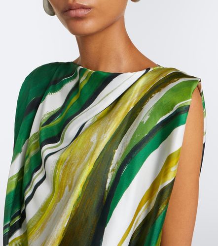 Robe ceinturée en soie à imprimé - Christopher Esber - Modalova