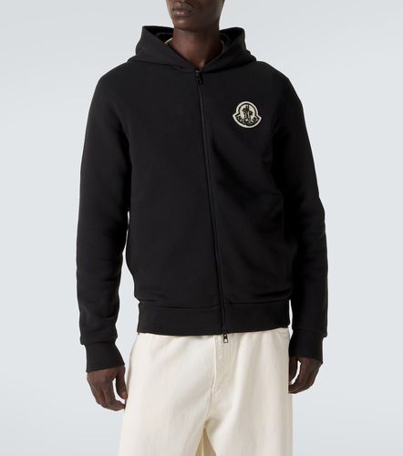 Sweat-shirt à capuche en coton à logo - Moncler - Modalova