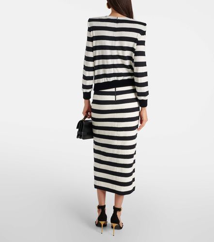 Balmain Top rayé en jersey - Balmain - Modalova