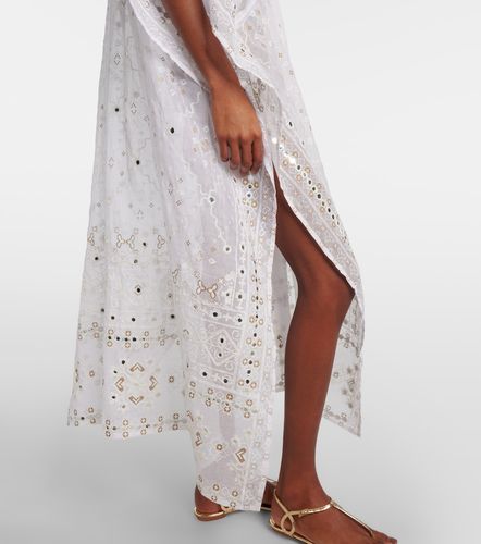 Juliet Dunn Cafetan brodé en coton - Juliet Dunn - Modalova