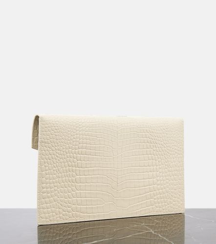 Pochette Uptown en cuir embossé - Saint Laurent - Modalova