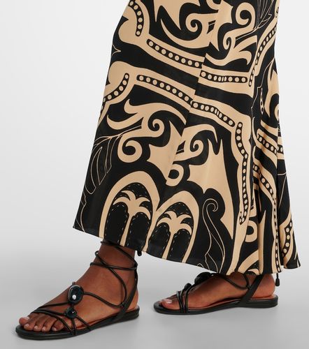 Robe longue imprimée en soie - Johanna Ortiz - Modalova