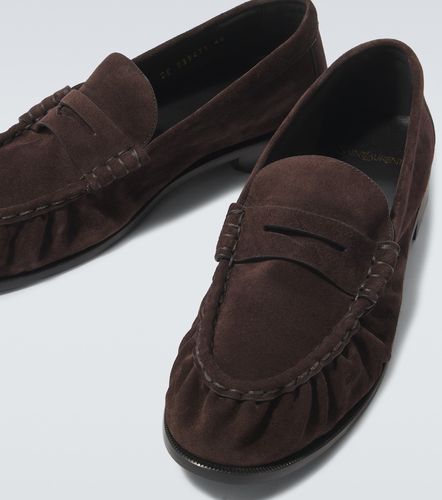 Mocassins Le Loafer en daim - Saint Laurent - Modalova