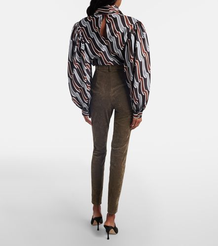 Legging en velours de coton mélangé - Gucci - Modalova