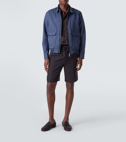 Veste blouson en lin et coton - Brioni - Modalova