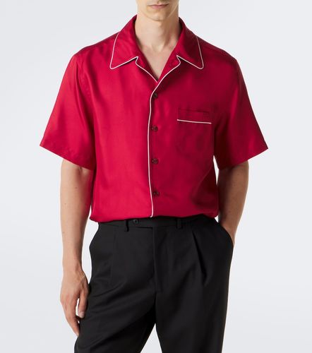 Chemise de bowling en satin de soie - Dolce&Gabbana - Modalova