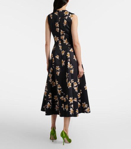 Robe midi Mara en satin à fleurs - Emilia Wickstead - Modalova