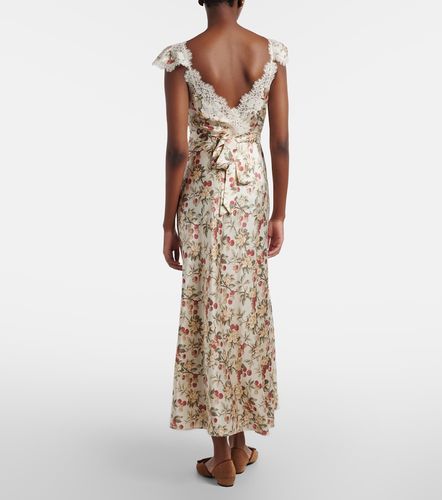 Dôen Robe midi Fiona en soie et dentelle - Doen - Modalova