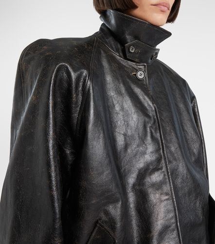 Veste en cuir ceinturée - Magda Butrym - Modalova