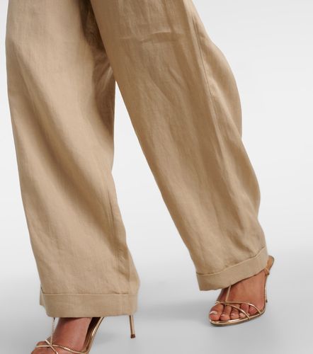 Tory Burch Pantalon ample en lin - Tory Burch - Modalova