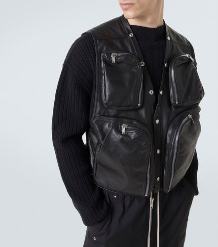 Veste sans manches en cuir - Rick Owens - Modalova