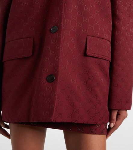 Gucci Blazer GG Crystal en toile - Gucci - Modalova