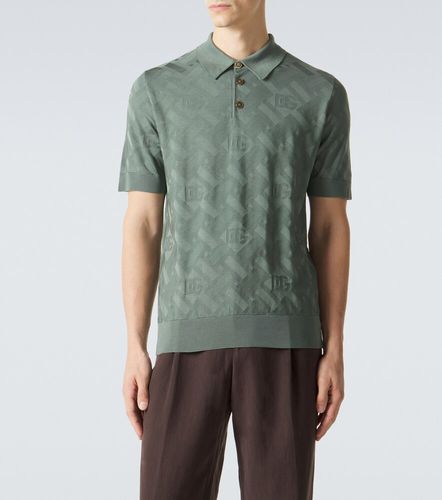 Dolce&Gabbana Polo DG en soie - Dolce&Gabbana - Modalova