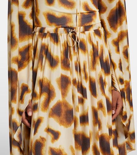 Robe longue à cape et imprimé - Christopher Esber - Modalova