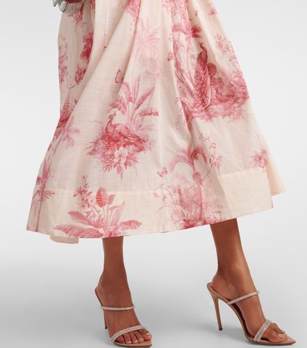 Robe midi Waverly en coton à fleurs - Zimmermann - Modalova