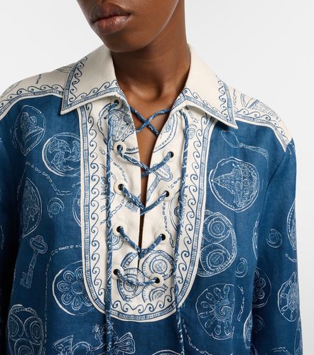 Alémais Blouse Lucky en lin imprimée - Alemais - Modalova