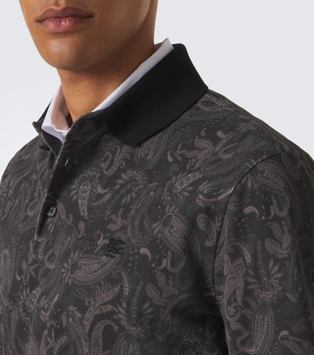Polo en coton piqué à imprimé - Etro - Modalova