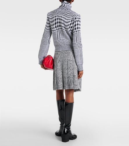 Pull à col roulé en laine mélangée pied-de-poule - Burberry - Modalova