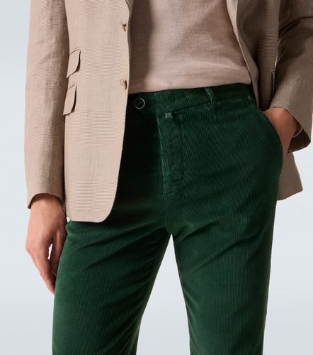 Pantalon slim en velours côtelé de coton mélangé - Kiton - Modalova