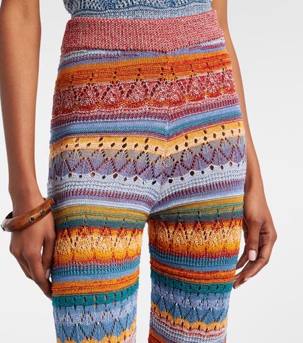 Pantalon évasé en coton à rayures - Etro - Modalova