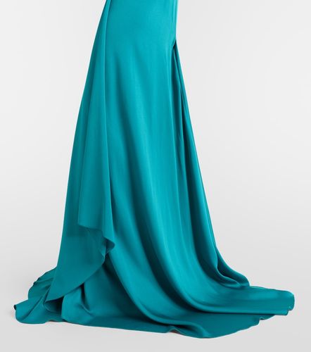 McQueen Robe longue en satin - McQueen - Modalova