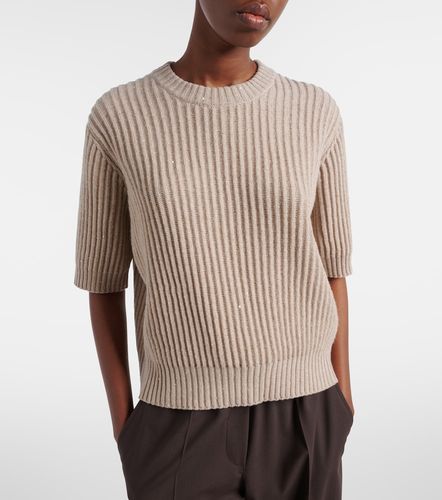 Pull en cachemire mélangé à sequins - Brunello Cucinelli - Modalova