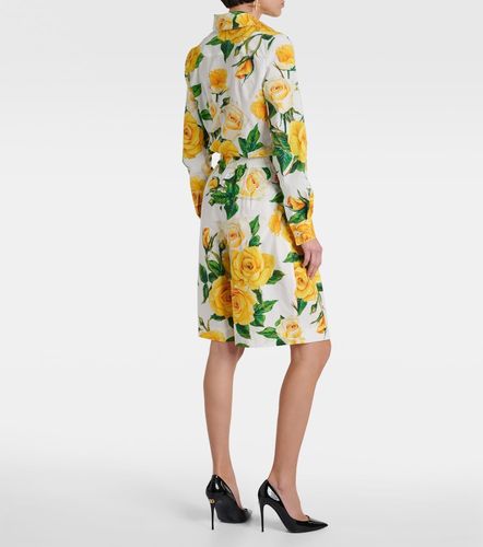 Bermuda en coton à imprimé floral - Dolce&Gabbana - Modalova