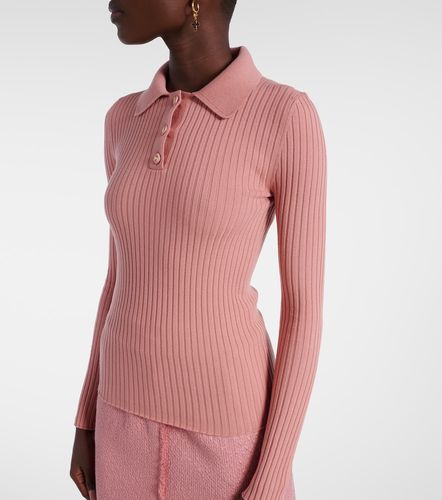Polo côtelé en laine mélangée - Dolce&Gabbana - Modalova