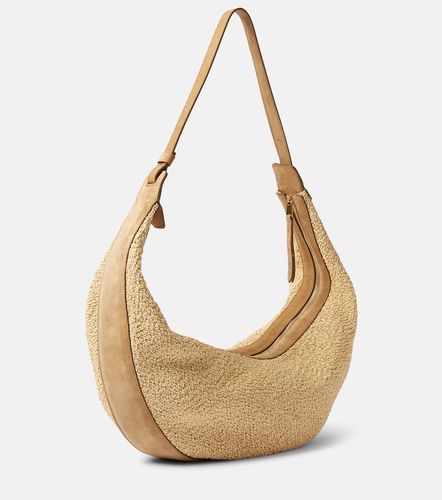Sac Augustina en raphia et daim - Khaite - Modalova