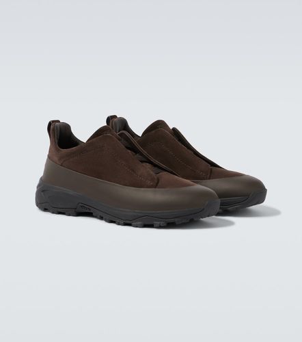 Baskets Triple Stitch Monte en daim - Zegna - Modalova