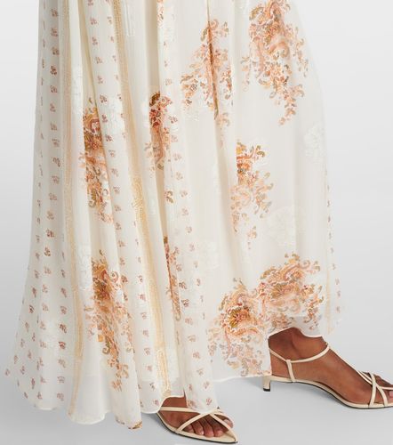 Robe longue Kasia en soie mélangée à fleurs - Ulla Johnson - Modalova