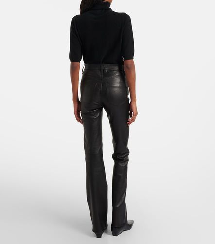 Pantalon évasé Reboot en cuir - Frame - Modalova